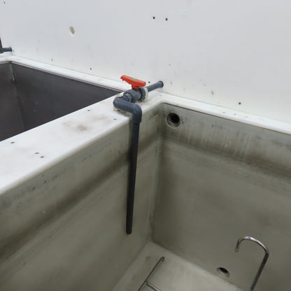 2 Station Plating & Etch Acid Wet Bench Wash Station (100USG Compartments)