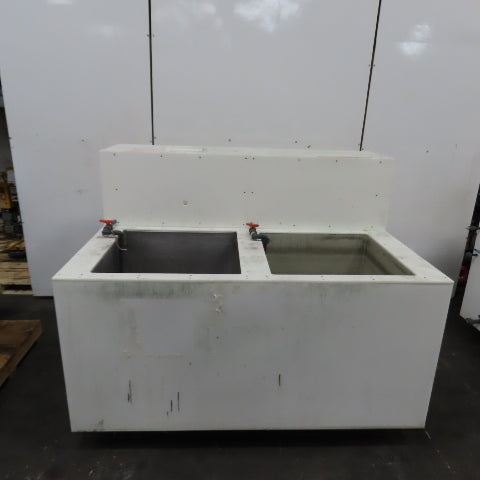 2 Station Plating & Etch Acid Wet Bench Wash Station (100USG Compartments)