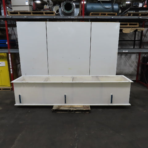 PKG Equipment 4 Station Plating & Etch Acid Wet Bench Console Wash Station