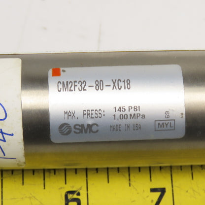 SMC CM2F32-80-XC18 32mm Bore 80mm Stroke Double Acting Air Cylinder