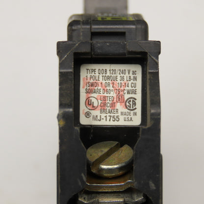 Square D Q0B 20A Single Pole Circuit Breaker 120/240V Lot Of 15