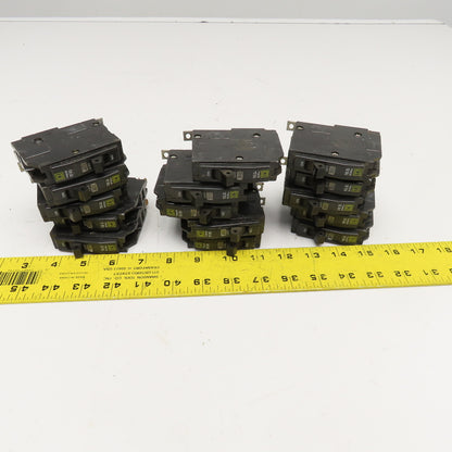 Square D Q0B 20A Single Pole Circuit Breaker 120/240V Lot Of 15