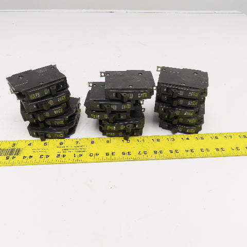 Square D Q0B 20A Single Pole Circuit Breaker 120/240V Lot Of 15