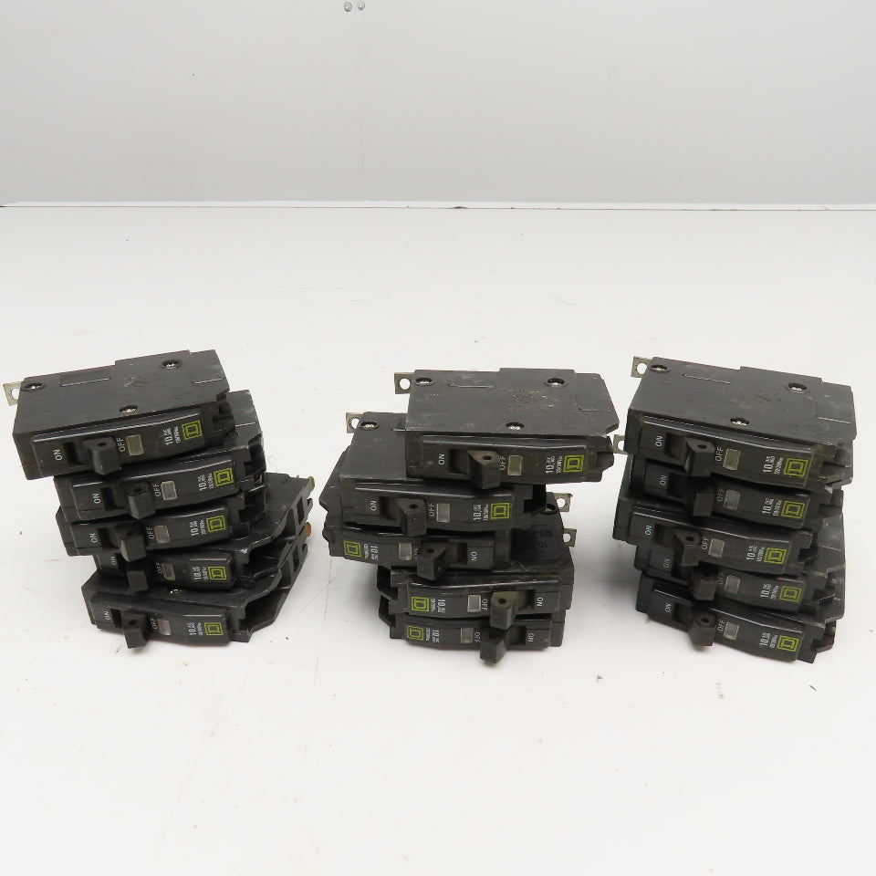 Square D Q0B 20A Single Pole Circuit Breaker 120/240V Lot Of 15
