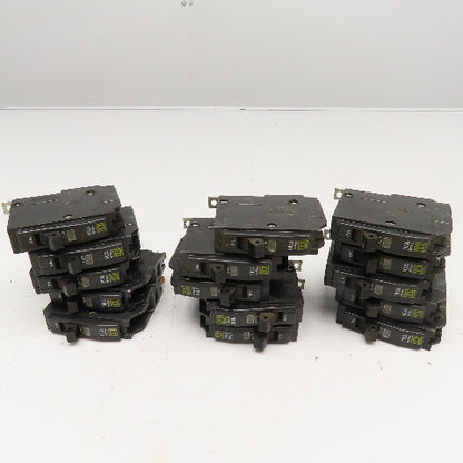 Square D Q0B 20A Single Pole Circuit Breaker 120/240V Lot Of 15
