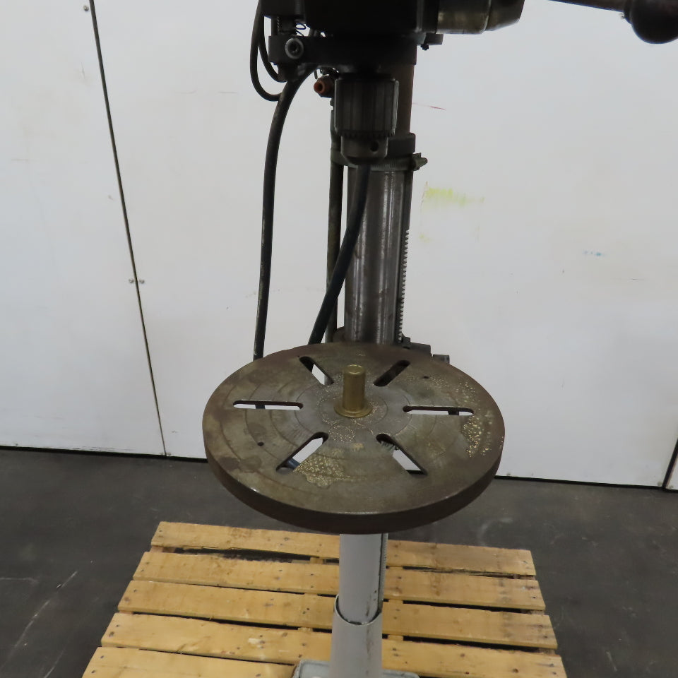 Jet JDP-14JF 14" Floor Mount Drill Press 115/230V 1PH 0.5HP 7" Throat Tested