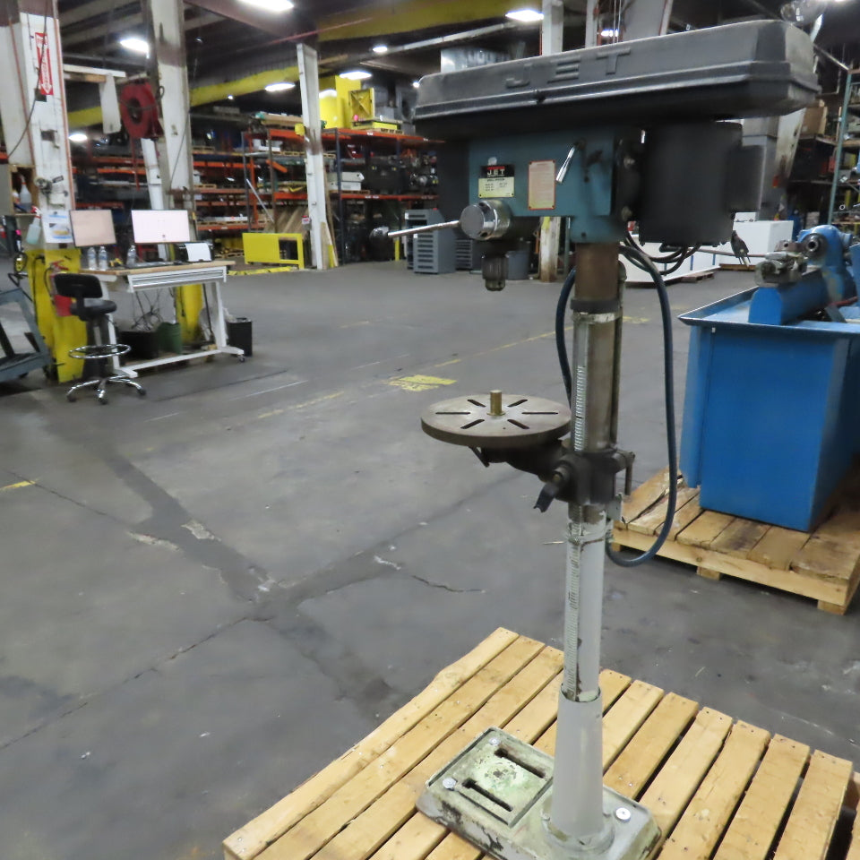 Jet JDP-14JF 14" Floor Mount Drill Press 115/230V 1PH 0.5HP 7" Throat Tested
