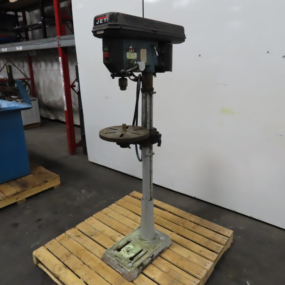 Jet JDP-14JF 14" Floor Mount Drill Press 115/230V 1PH 0.5HP 7" Throat Tested