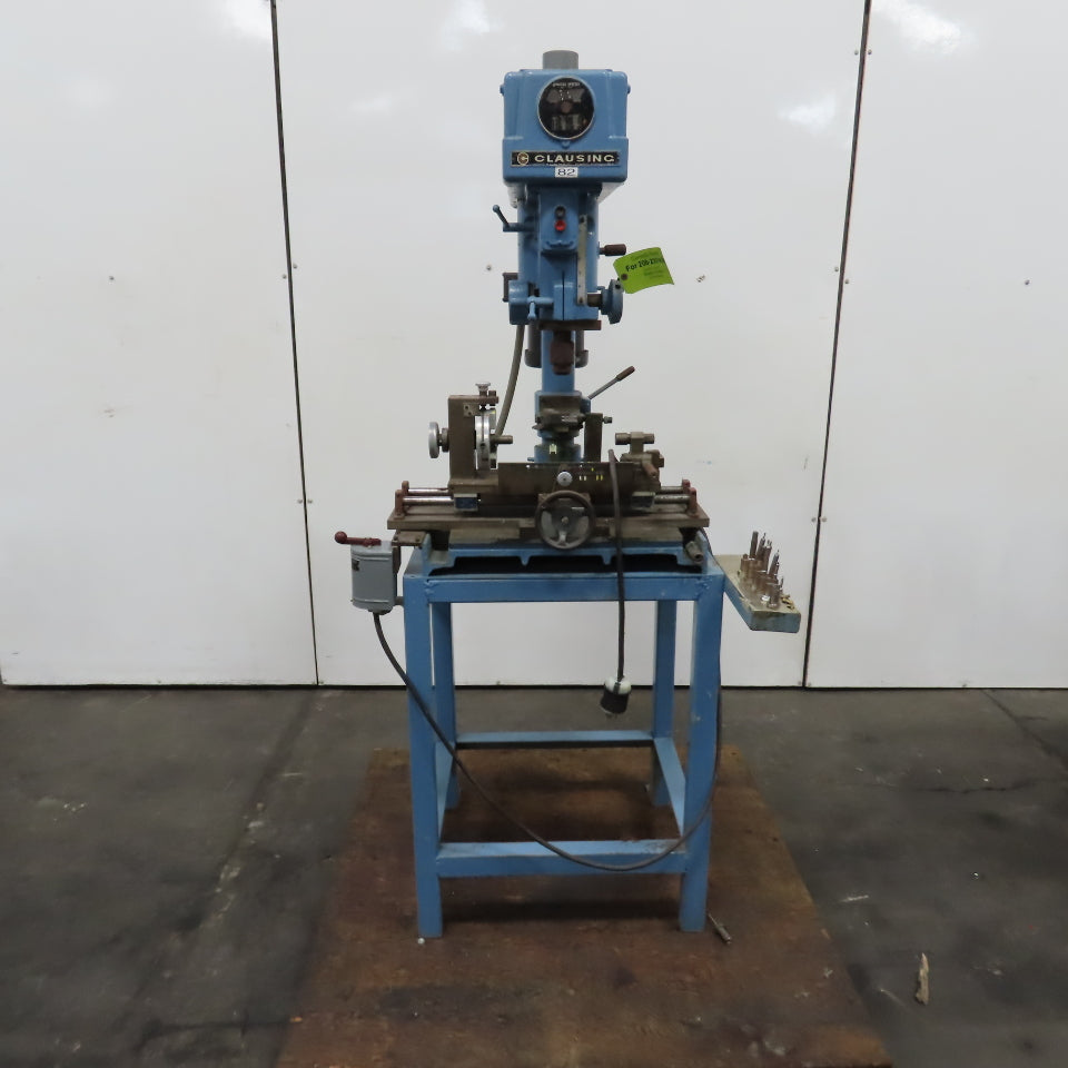 Clausing 1775 15" Bench Mount Drill Dress 208/230V 3PH 1HP W/ Brake & Fixture