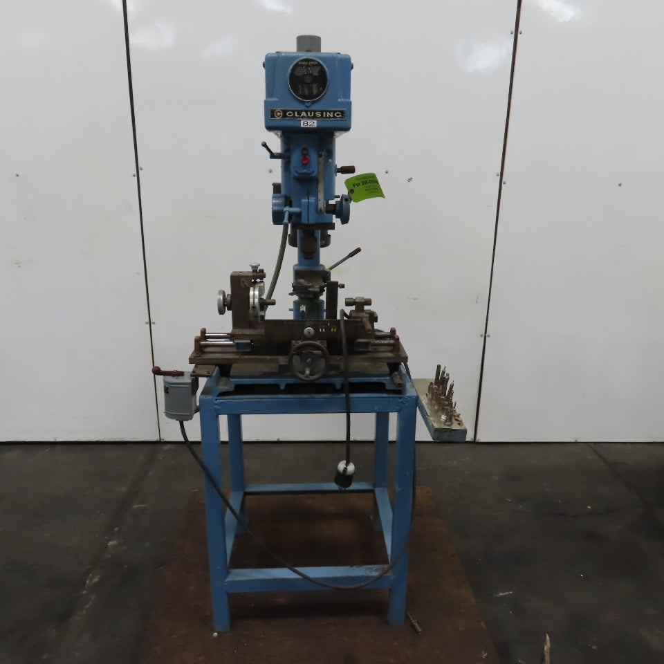 Clausing 1775 15" Bench Mount Drill Dress 208/230V 3PH 1HP W/ Brake & Fixture