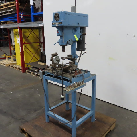 Clausing 1775 15" Bench Mount Drill Dress 208/230V 3PH 1HP W/ Brake & Fixture