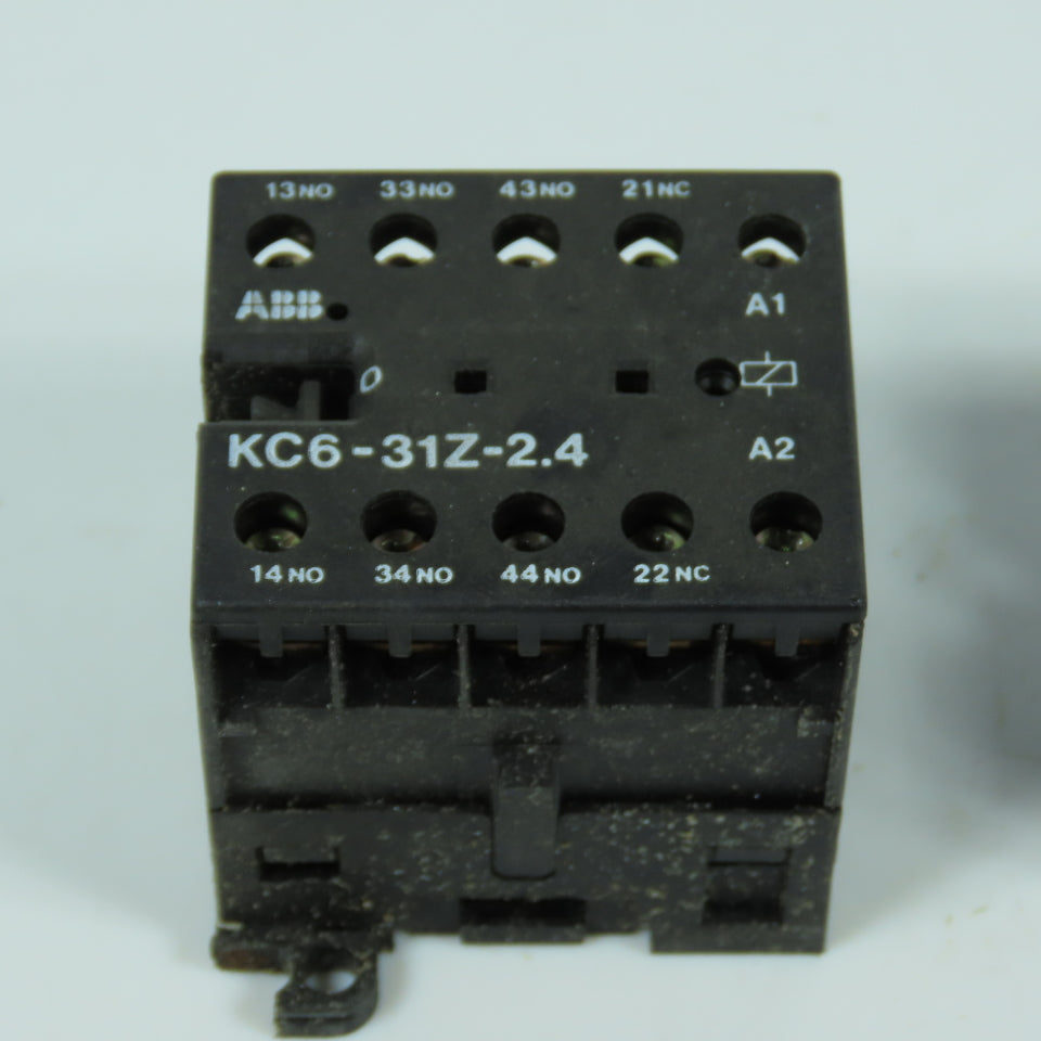 ABB KC6-31Z-2.4 Miniature Contactor 5A 300VAC Lot Of 2