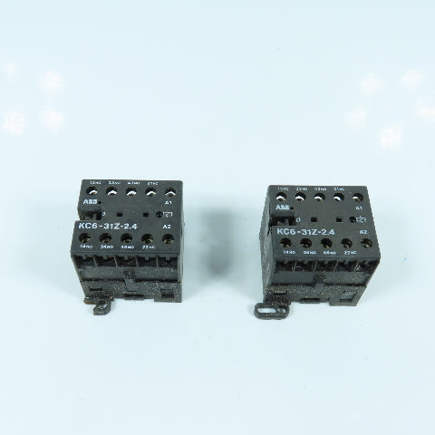ABB KC6-31Z-2.4 Miniature Contactor 5A 300VAC Lot Of 2