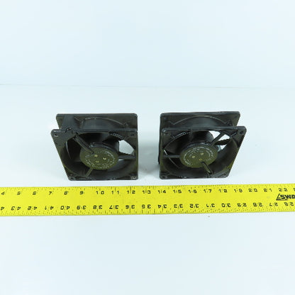 EBM W2G107-AB04-44 24VDC Cabinet Cooling Fan 2700RPM 4-3/4" x 4-3/4" Lot Of 2
