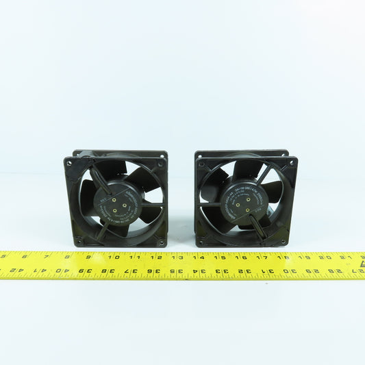 EBM W2G107-AB04-44 24VDC Cabinet Cooling Fan 2700RPM 4-3/4" x 4-3/4" Lot Of 2