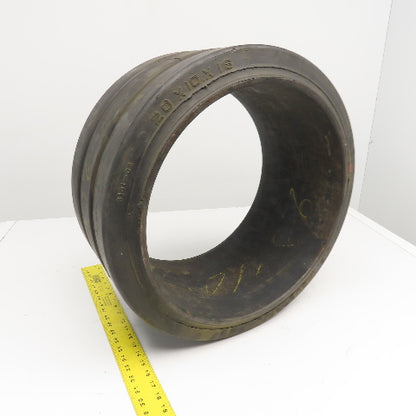US Industrial 20x10x16 Press On Double Groove Solid Rubber Forklift Tire