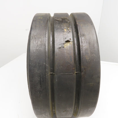 US Industrial 20x10x16 Press On Double Groove Solid Rubber Forklift Tire