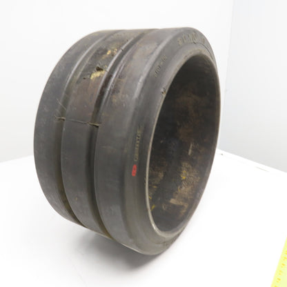 US Industrial 20x10x16 Press On Double Groove Solid Rubber Forklift Tire