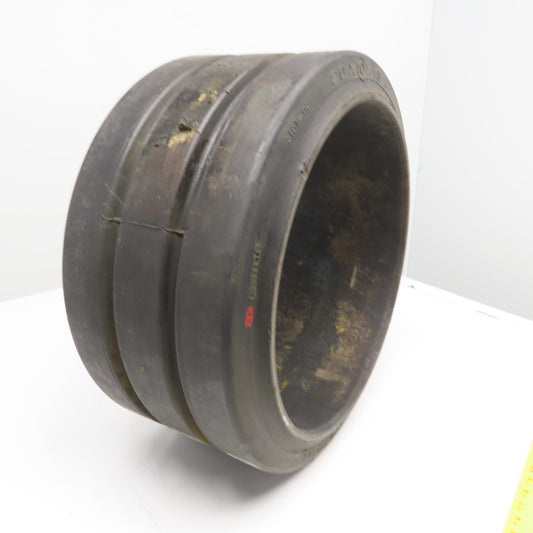 US Industrial 20x10x16 Press On Double Groove Solid Rubber Forklift Tire
