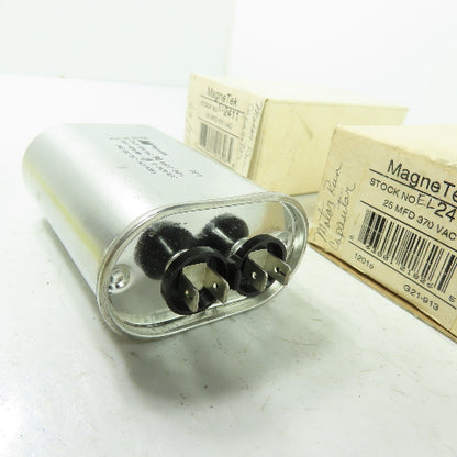 Magnetek 005-1420-MF-1 2411 Capacitor 370VAC 25uF 60P67-2411 Lot Of 2