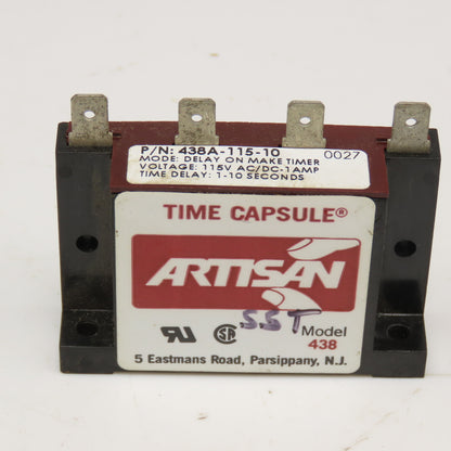 Artisan 438A-115-10 Delay On Make Timer 1-10s 115V AC/DC