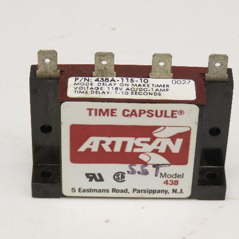 Artisan 438A-115-10 Delay On Make Timer 1-10s 115V AC/DC
