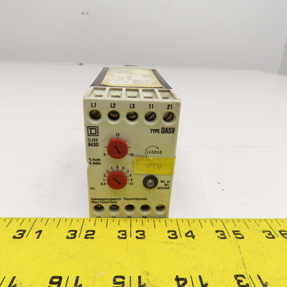 Square D 8430 DASV 415V 60Hz Phase Failure Relay 2 Contact DPDT