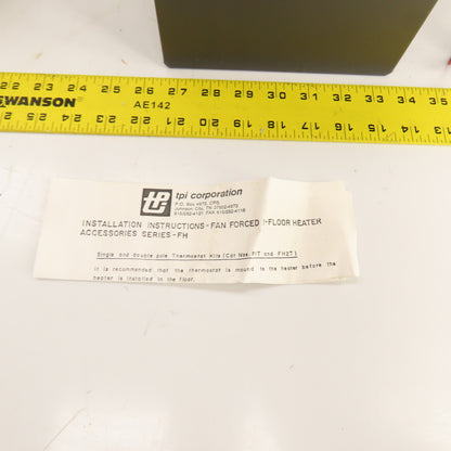 TPI 03782302 FH15 Fan Forced In-Floor Electric Heater 5120BTU 120-208-240VAC 1PH
