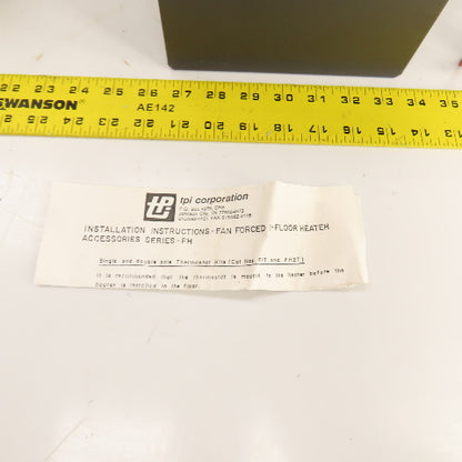 TPI 03782302 FH15 Fan Forced In-Floor Electric Heater 5120BTU 120-208-240VAC 1PH