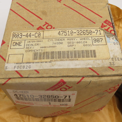 Toyota 47510-32650-71 Right Hand Forklift Brake Wheel Cylinder NIB OEM