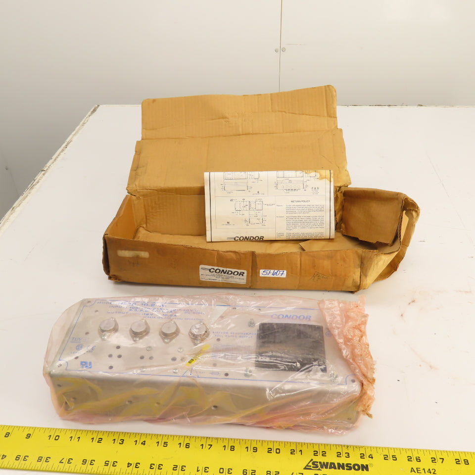 Condor HE12-10.2-A+ 12V DC 10.2A Power Supply 100-240VAC Input 50/60HZ NEW