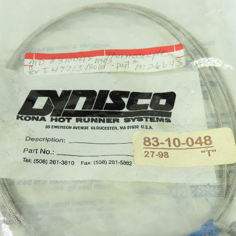 Dynisco 83-10-048 Thermocouple Kona Hot Runner