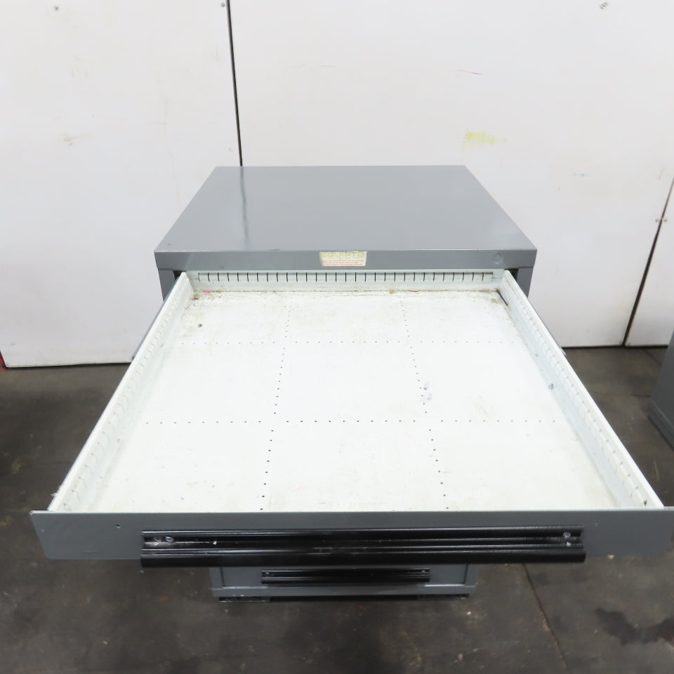 Equipto 30" x 28" x 44"Tall 9 Drawer Industrial Small Parts Tool Storage Cabinet