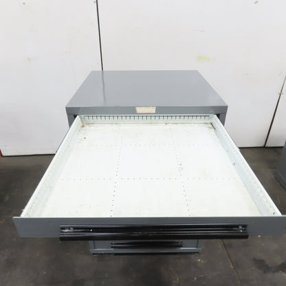 Equipto 30" x 28" x 44"Tall 9 Drawer Industrial Small Parts Tool Storage Cabinet