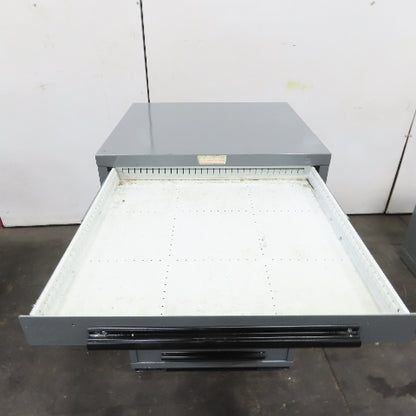 Equipto 30" x 28" x 44"Tall 9 Drawer Industrial Small Parts Tool Storage Cabinet