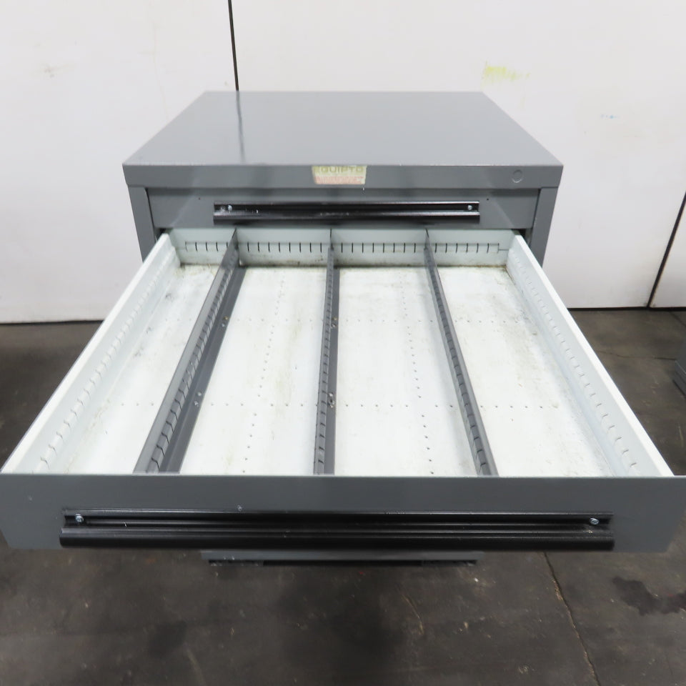 Equipto 30" x 28" x 44"Tall 9 Drawer Industrial Small Parts Tool Storage Cabinet
