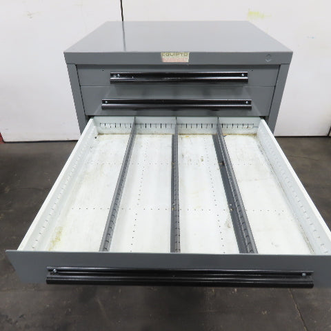 Equipto 30" x 28" x 44"Tall 9 Drawer Industrial Small Parts Tool Storage Cabinet
