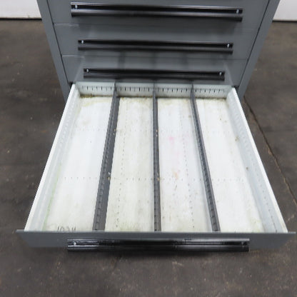 Equipto 30" x 28" x 44"Tall 9 Drawer Industrial Small Parts Tool Storage Cabinet