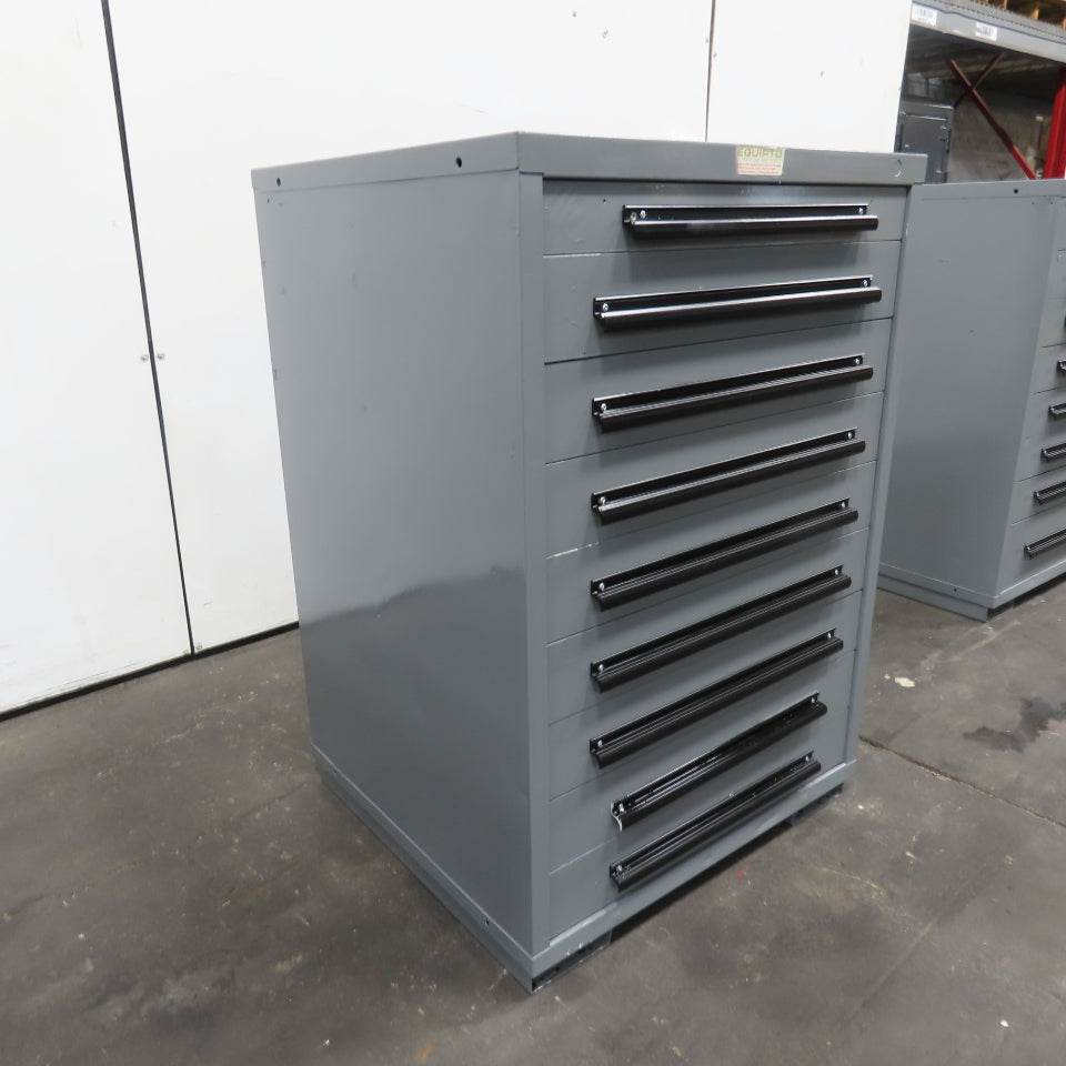 Equipto 30" x 28" x 44"Tall 9 Drawer Industrial Small Parts Tool Storage Cabinet