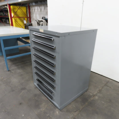 Equipto 30" x 28" x 44"Tall 9 Drawer Industrial Small Parts Tool Storage Cabinet