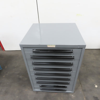 Equipto 30" x 28" x 44"Tall 9 Drawer Industrial Small Parts Tool Storage Cabinet