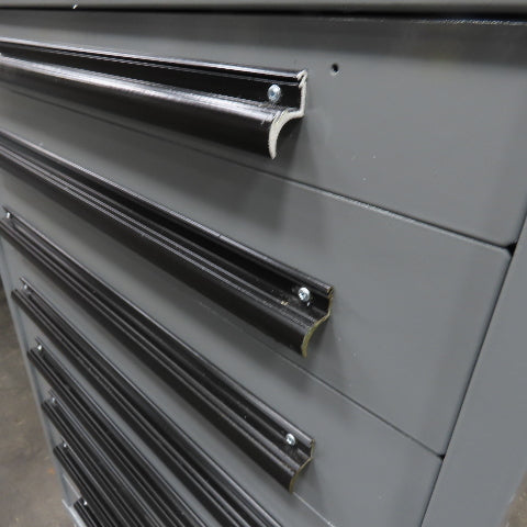 Equipto 30" x 28" x 44"Tall 9 Drawer Industrial Small Parts Tool Storage Cabinet