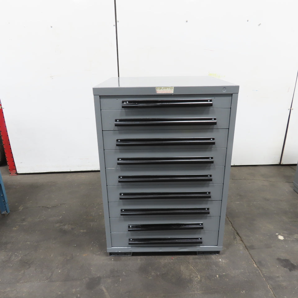 Equipto 30" x 28" x 44"Tall 9 Drawer Industrial Small Parts Tool Storage Cabinet