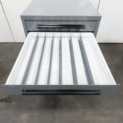 Equipto 30" x 28" x 44"Tall 8 Drawer Industrial Small Parts Tool Storage Cabinet