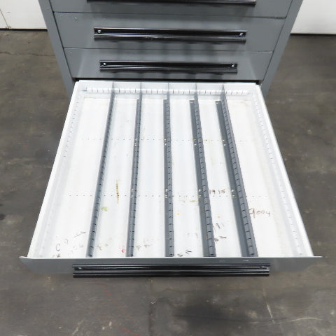 Equipto 30" x 28" x 44"Tall 8 Drawer Industrial Small Parts Tool Storage Cabinet