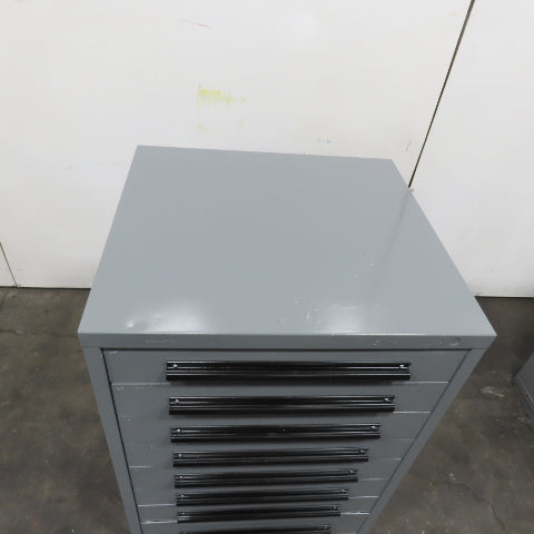 Equipto 30" x 28" x 44"Tall 8 Drawer Industrial Small Parts Tool Storage Cabinet