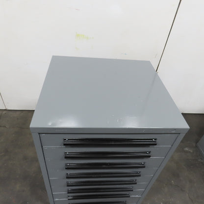 Equipto 30" x 28" x 44"Tall 8 Drawer Industrial Small Parts Tool Storage Cabinet
