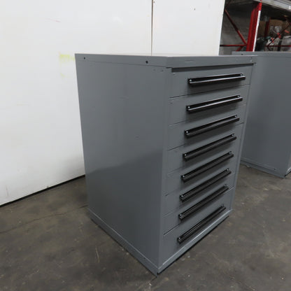 Equipto 30" x 28" x 44"Tall 8 Drawer Industrial Small Parts Tool Storage Cabinet