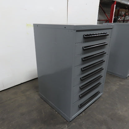 Equipto 30" x 28" x 44"Tall 8 Drawer Industrial Small Parts Tool Storage Cabinet