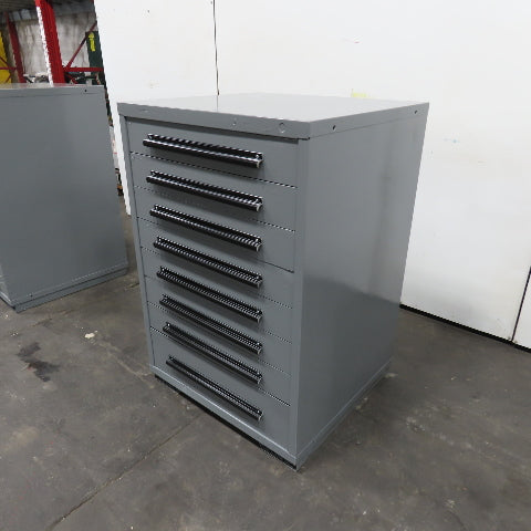 Equipto 30" x 28" x 44"Tall 8 Drawer Industrial Small Parts Tool Storage Cabinet